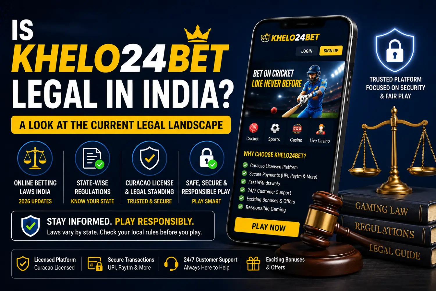 Khelo24bet Legal in India