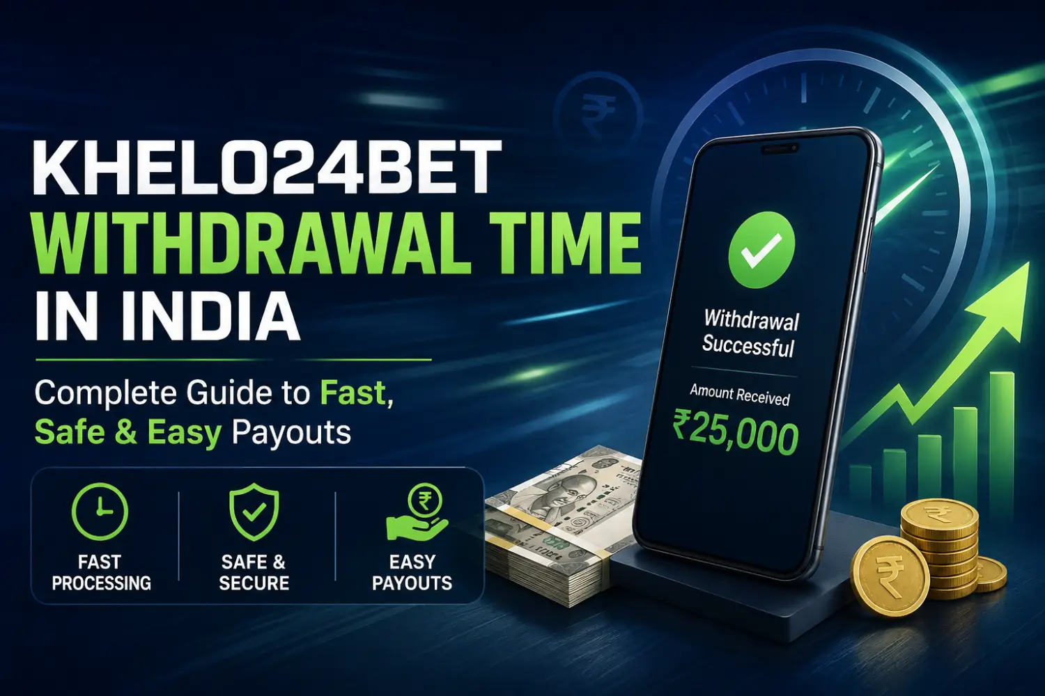 Khelo24Bet Withdrawal Time in India