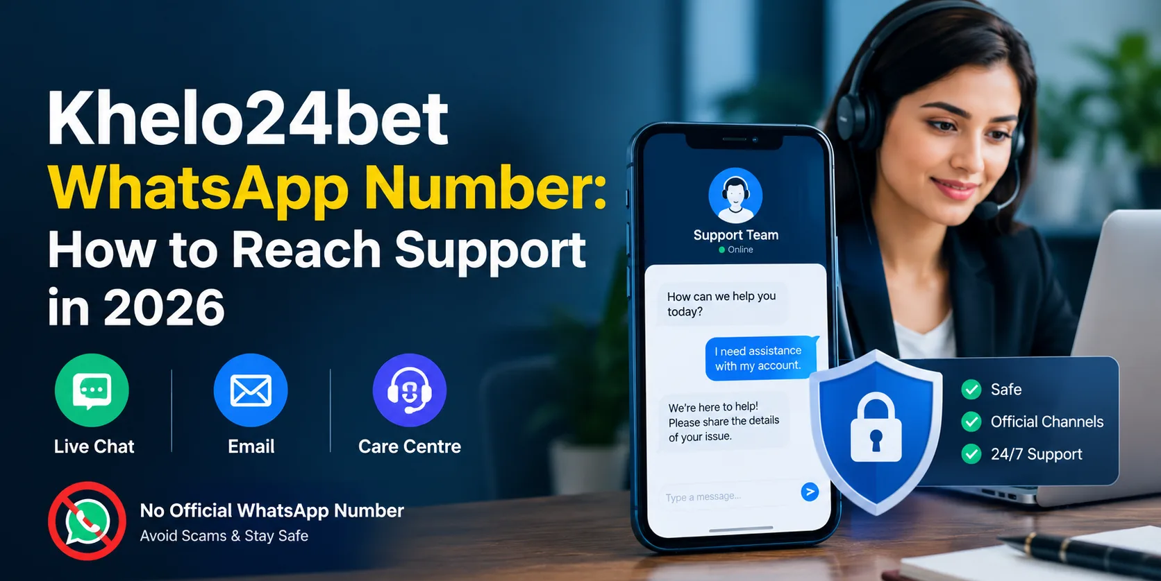 Khelo24bet WhatsApp number and official customer support channels in 2026